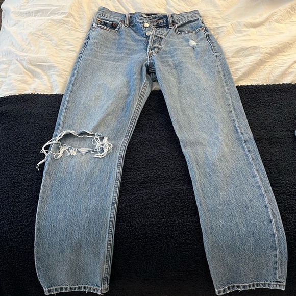 Aeropostale super high rise straight jean in great condition - Picture 1 of 3